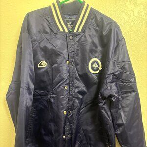 LRG Lifted research Group bench warmer warm up jacket XL navy RARE vintage
